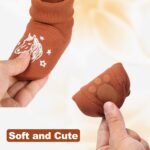 Newborn Infant Baby Cotton Booties Non-Slip Sole for Toddler Boys Girls Winter Warm Stay On Socks Shoes Unisex First Walkers Ankle Crib Slippers Shoes 3-6,6-12,12-18 Months - Image 5