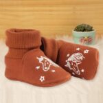 Newborn Infant Baby Cotton Booties Non-Slip Sole for Toddler Boys Girls Winter Warm Stay On Socks Shoes Unisex First Walkers Ankle Crib Slippers Shoes 3-6,6-12,12-18 Months - Image 6