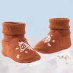 Newborn Infant Baby Cotton Booties Non-Slip Sole for Toddler Boys Girls Winter Warm Stay On Socks Shoes Unisex First Walkers Ankle Crib Slippers Shoes 3-6,6-12,12-18 Months - Image 7