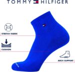 Tommy Hilfiger Mens Quarter Socks - 6 Pack Athletic Performance Stretch Moisture Wicking Cushioned Ankle Socks for Men - Image 4