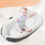 JOLLITO Baby Lounger for Baby Girls & Boys, Infant Lounger Cover, Newborn Essentials for Baby 0-12 Months, Baby Play Mat,100% Cotton Breathable, Portable Travel, Babies Essentials Gifts - Image 3