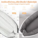 JOLLITO Baby Lounger for Baby Girls & Boys, Infant Lounger Cover, Newborn Essentials for Baby 0-12 Months, Baby Play Mat,100% Cotton Breathable, Portable Travel, Babies Essentials Gifts - Image 4