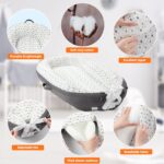 JOLLITO Baby Lounger for Baby Girls & Boys, Infant Lounger Cover, Newborn Essentials for Baby 0-12 Months, Baby Play Mat,100% Cotton Breathable, Portable Travel, Babies Essentials Gifts - Image 5