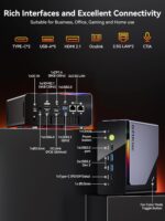 GMKtec Gaming Mini PC AMD Ryzen 7 H 255 (Upgraded 8745HS) 32GB RAM Dual NIC LAN 2.5Gbps Desktop Computers 4K Display, WiFi 6E, USB3.2, USB-C, BT 5.2, DP, HDMI NUCBOX K12 32+1T - Image 8