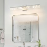 Bathroom Light Fixtures Over Mirror, 32 Inch Brushed Nickel Vanity Lights for Bathroom, 24W Dimmable LED Modern Vanity Lighting Fixtures for Living Room Paintings 3000K - Image 4
