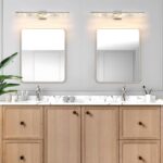 Bathroom Light Fixtures Over Mirror, 32 Inch Brushed Nickel Vanity Lights for Bathroom, 24W Dimmable LED Modern Vanity Lighting Fixtures for Living Room Paintings 3000K - Image 5