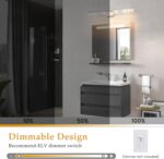 Bathroom Light Fixtures Over Mirror, 32 Inch Brushed Nickel Vanity Lights for Bathroom, 24W Dimmable LED Modern Vanity Lighting Fixtures for Living Room Paintings 3000K - Image 8