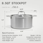Made In Cookware - 7-Piece Ceramic Non Stick Pot and Pan Set (Stainless Handle) - 5-Ply Stainless Clad - Professional Cookware - Crafted in Italy - Induction Compatible - Image 7