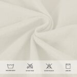 Easy-Going 100% Waterproof Seat Covers for Dining Room Chairs Set of 6, Stretch Chair Seat Slipcovers Protector Removable and Washable Kitchen Dining Chair Covers, Ivory - Image 8