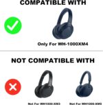 Premium Replacement Ear Pads for Sony WH-1000XM4 Headphones, Cooling Fabric & Memory Foam, XM4 Replacement Ear Pads Sweat-Proof & Noise-Isolating (XM4-Blue) - Image 5