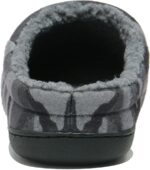 NewDenBer Men's Warm Memory Foam Slippers Suede Plush Fleece Lined Slip on Indoor Outdoor Clog House Shoes - Image 3