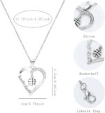 NEWITIN 3 Pieces Volleyball Softball Basketball Pendant Necklace for Women Silver Heart Sport Ball Jewelry Gift Dainty Simple Gifts for Women - Image 3