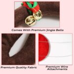 MOMONI Premium Reindeer Car Kit Antlers, Nose, Tail- Rudolph Set Reindeer Christmas Decoration Car Costume Auto Accessories - Image 6