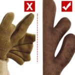 MOMONI Premium Reindeer Car Kit Antlers, Nose, Tail- Rudolph Set Reindeer Christmas Decoration Car Costume Auto Accessories - Image 7