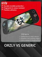 Orzly Glass Screen Protector for Nintendo Switch 2 Console 2025 Screen Size 7.9 inch 4 Pack. No Bubbles Easy Installation Anti Scratch Edition - Image 10