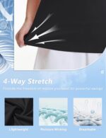 MAGCOMSEN Women's Golf Shirts Short Sleeve Polo Collared Tennis Shirt V Neck Quick Dry Sun Protection UPF 50+ - Image 5