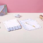 Laura Ashley 3-in-1 Scalloped Edge Layered Notepad – 6.5 x 7.5 Inch Writing Pad with 150 Lined Tear-Off Sheets, Elegant Heirloom Cottage Stationery, Glue-Bound with Sturdy Backboard - Image 3