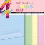 KAISA Colored Legal Pad Writing Pads 8.5x11 inch, Wide Ruled, 40 Sheets/Pad, 20lb Colored Paper, Perforated Writing Pad with Sturdy Back (4 Pads), KSU-5972 - Image 8
