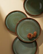 Stoneware Dinnerware Sets, Ceramic Plates and Bowls Set, Microwave & Dishwasher Safe Kitchen Dishes, Modern Dinner Salad Plates | Cereal Bowls, Dishware Sets Service for 4 Sage Green - Image 6