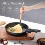 JEETEE Pots and Pans Set Non Stick 17pcs, Kitchen Cookware Sets with Detachable Handle, Induction Nonstick Cookware Set with Removable Handle, Stackable RV Cookware, Oven Safe, PFAS/PFOA Free, Black - Image 4