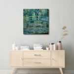 Wieco Art Canvas Print Wall Art Water-Lily Pond,1899 by Claude Monet Impressionism Art Print Picture Artwork for Living Room Bedroom Home Kitchen Decorations - Image 3