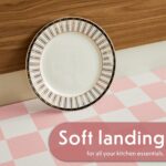 Pink Checkered Kitchen Mats for Floor Set of 2, 2 Pcs Cushioned Non Slip Runner Rugs for Kitchen/Sink/Laundry, Comfort Aesthetic Cute Anti-Fatigue Foam Floor Mat 17.3"x29.5"+17.3"x47.2" - Image 5