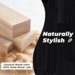 DELAVIN Solid Wood Dining Chairs Set of 4, Farmhouse Style High Ladder Back Dining Room Chairs, Modern Dining Chair for Living Room, Kitchen, Bedroom, Black - Image 8