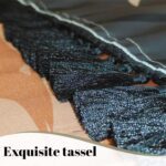 Boho Mid Century Leaf Shower Curtain Set,Arch Sun Design,Minimalistic Leaves Pattern,Waterproof and Luxurious Fabric-12 Hooks(Black-72" x 96") - Image 7