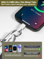 Clip and Go Strap for Phone with Wallet Crossbody Phone Lanyard Adjustable and Detachable RFID Wristlet Wallet with ID Window and Zipper, Pink - Image 7