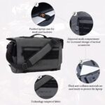 Messenger bag Laptop bag Briefcase Molle system Tactical style Detachable shoulder strap Shoulder Bags - Image 3