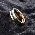 King Will 8mm Wooden Wedding Band Celtic Deer Mens Rings Engagement Ring Anniversary Couple Bands Set Comfort Fit Size 6-14 - Image 3
