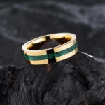 King Will 8mm Wooden Wedding Band Celtic Deer Mens Rings Engagement Ring Anniversary Couple Bands Set Comfort Fit Size 6-14 - Image 4