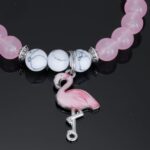 Kivosliviz Flamingo Gift Ideas for Women Bracelet Unique Pink Flamingos Jewelry Flamingo Bracelet - Image 4