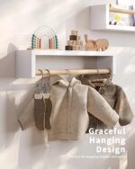Includes Hardware, No Wood Inserts Needed Nursery Book Shelves, 4 Pack, Wall Book Shelves for Kids Room, Baby, Toddler, Nursery Decor - Image 4