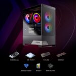 Skytech Gaming Nebula 2 Gaming PC, AMD Ryzen 7 7700 3.8GHz, AMD RX 9060XT 16GB, 1TB Gen4 NVMe SSD, 32GB DDR5 RAM 6000, 650W Gold PSU, Wi-Fi, Win 11, Desktop - Image 11