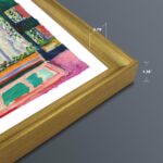 Wieco Art Framed Canvas Wall Art 3 Piece Henri Mattise Art Abstract Colorful Matisse Posters Canvas Prints for Wall and Home Office Decorations Bronze Gold Frame - Image 7