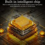 AuviPal USB C to 3.5mm Headphone Adapter with 100W PD Charging, USB Type C Male to 3.5mm Jack Headphone Female Converter, 2-in-1 USB-C Audio & Power Cable, Supports Line Control and Calls - White - Image 4