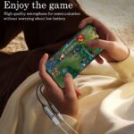 AuviPal USB C to 3.5mm Headphone Adapter with 100W PD Charging, USB Type C Male to 3.5mm Jack Headphone Female Converter, 2-in-1 USB-C Audio & Power Cable, Supports Line Control and Calls - White - Image 7