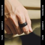 Stainless Steel Spinner Ring Cool Car Motorcycle Tire Tread Biker Rings Fidget Band Rings for Men Women, Size 7-12 (with Gift Box) - Image 3