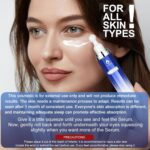 Eye Serum with 8% Caffeine 8% Retinol Hyaluronic Acid Niacinamide peptides for Puffy Bags Fine Lines Dark Circles Wrinkles, Under Eye Cream with 360° Roller Massage Ball, 0.5 fl. oz - Image 8