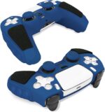 SIKEMAY Anti-Slip PS5 Controller Skin, Soft Thicken Non-Slip Studded Silicone Gel Grip Protective Cover Case for PlayStation 5 Controller Grip, 2 Pack with 8 x Thumb Grip Caps - Image 4