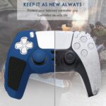 SIKEMAY Anti-Slip PS5 Controller Skin, Soft Thicken Non-Slip Studded Silicone Gel Grip Protective Cover Case for PlayStation 5 Controller Grip, 2 Pack with 8 x Thumb Grip Caps - Image 5