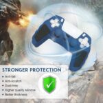 SIKEMAY Anti-Slip PS5 Controller Skin, Soft Thicken Non-Slip Studded Silicone Gel Grip Protective Cover Case for PlayStation 5 Controller Grip, 2 Pack with 8 x Thumb Grip Caps - Image 6
