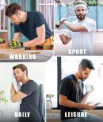 ZITY 3 Pack Men's T-Shirts Cotton Crew Neck Basic Tee Short Sleeve Soft Casual Shirts Summer Tops - Image 6