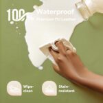 Mallify Baby Mat for Floor, Thick Soft Non-Toxic Vegan Leather Baby Play Mat, Waterproof Foam Play Mat, Padded Play Mat for Baby, 50x50 Playpen Mat, Infant Playmat for Baby Girls and Boys, Green - Image 4