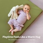 Mallify Baby Mat for Floor, Thick Soft Non-Toxic Vegan Leather Baby Play Mat, Waterproof Foam Play Mat, Padded Play Mat for Baby, 50x50 Playpen Mat, Infant Playmat for Baby Girls and Boys, Green - Image 5