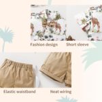JEELLIGULAR Toddler Baby Boy Summer Clothes Short Sleeve Button Down Shirt Shorts Set Gentlemen Casual Outfits 1-6 Years - Image 5