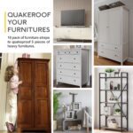 Furniture Anchors (10 Pack) Anti Tip Furniture Straps for Baby Proofing, 400lbs Tension Earthquake Resistant Metal Straps, Furniture Wall Anchor Prevent Baby Pet from Falling Furniture - Image 10