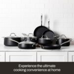 All-Clad HA1 Expert Hard Anodized NonstickFrying Pans Skillets Set with Lids (8", 10" & 12") Dishwasher-Safe, Oven-Safe Up to 500°F Compatible with All Stovetops (Gas, Electric & Induction) - Black - Image 5