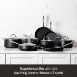 All-Clad HA1 Expert Hard Anodized NonstickFrying Pans Skillets Set with Lids (8", 10" & 12") Dishwasher-Safe, Oven-Safe Up to 500°F Compatible with All Stovetops (Gas, Electric & Induction) - Black - Image 8